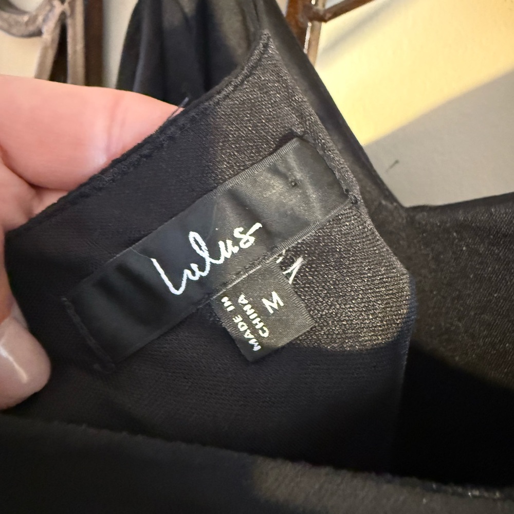 Lulu's Black Maxi Dress with Ruffle Detail - Picture 12 of 12